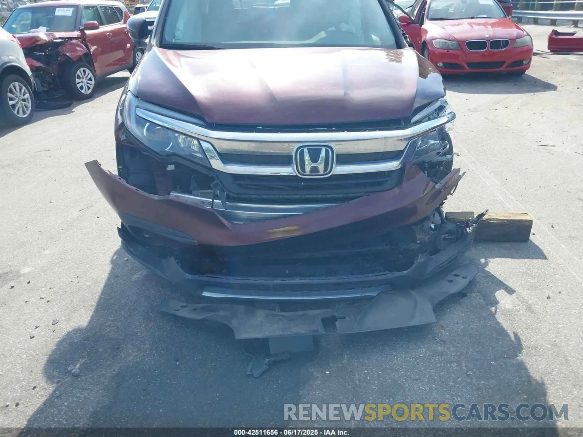 6 Photograph of a damaged car 5FNYF5H55MB032982 HONDA PILOT 2021