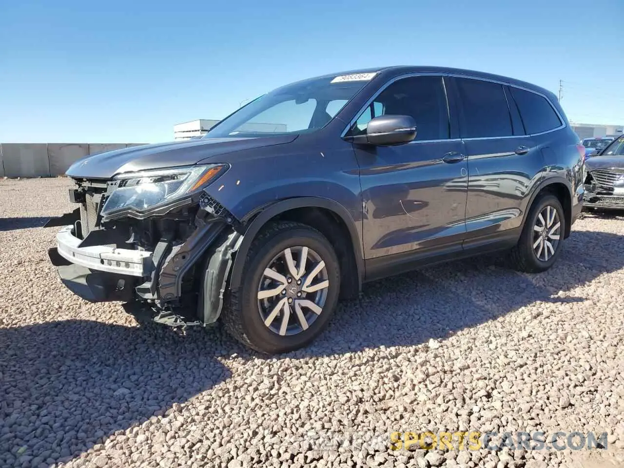 1 Photograph of a damaged car 5FNYF5H56MB007234 HONDA PILOT 2021