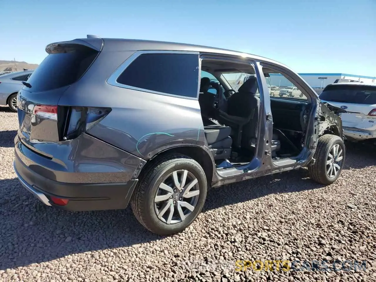 3 Photograph of a damaged car 5FNYF5H56MB007234 HONDA PILOT 2021
