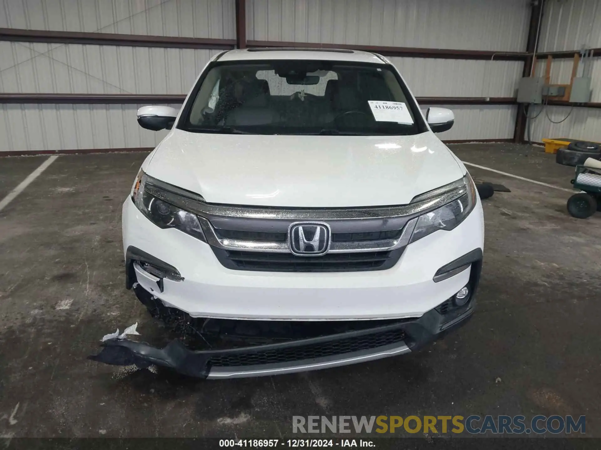 12 Photograph of a damaged car 5FNYF5H57MB022843 HONDA PILOT 2021