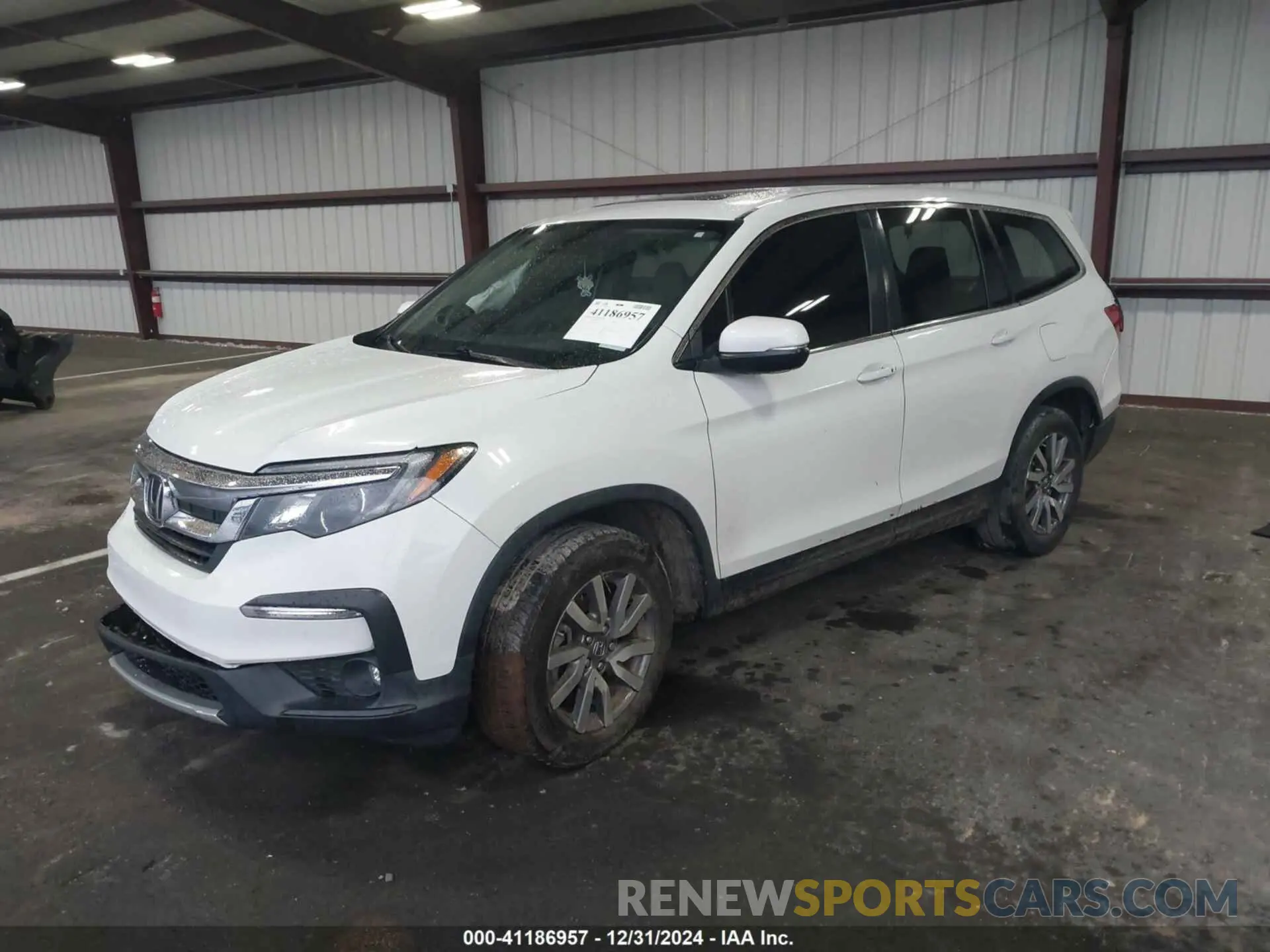 2 Photograph of a damaged car 5FNYF5H57MB022843 HONDA PILOT 2021