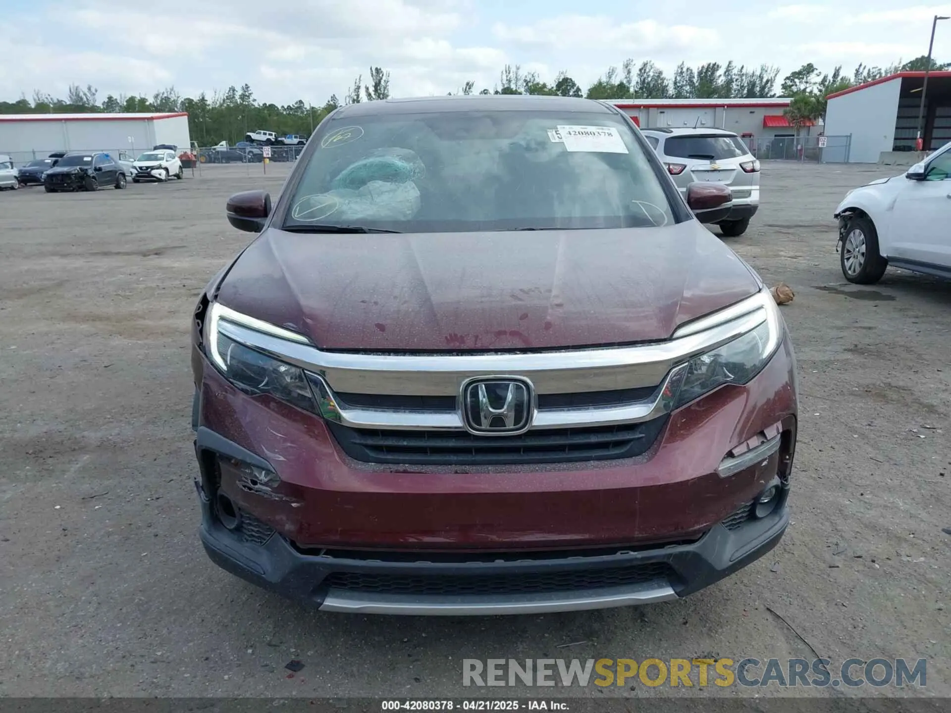 6 Photograph of a damaged car 5FNYF5H59MB025937 HONDA PILOT 2021