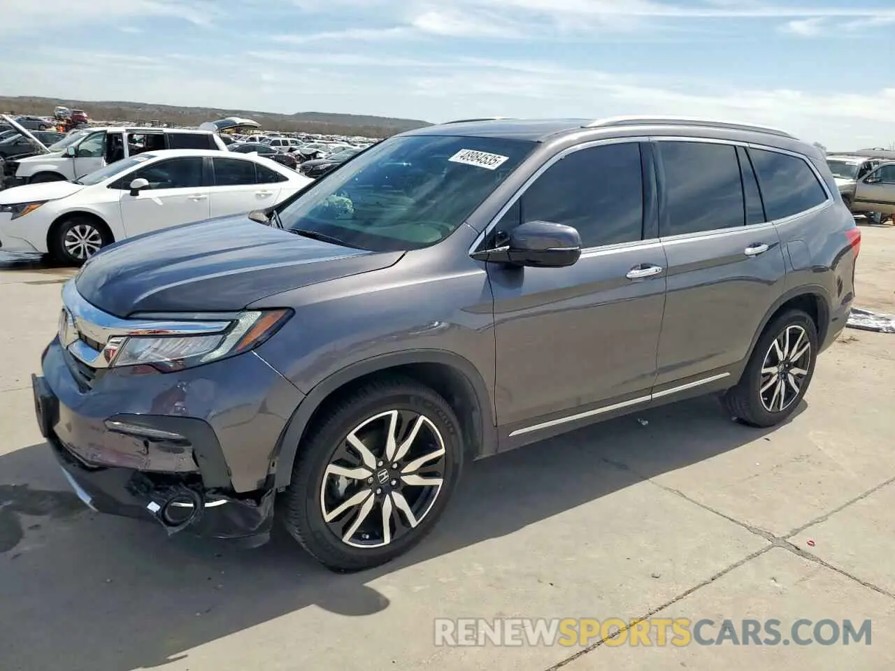1 Photograph of a damaged car 5FNYF5H60MB014706 HONDA PILOT 2021