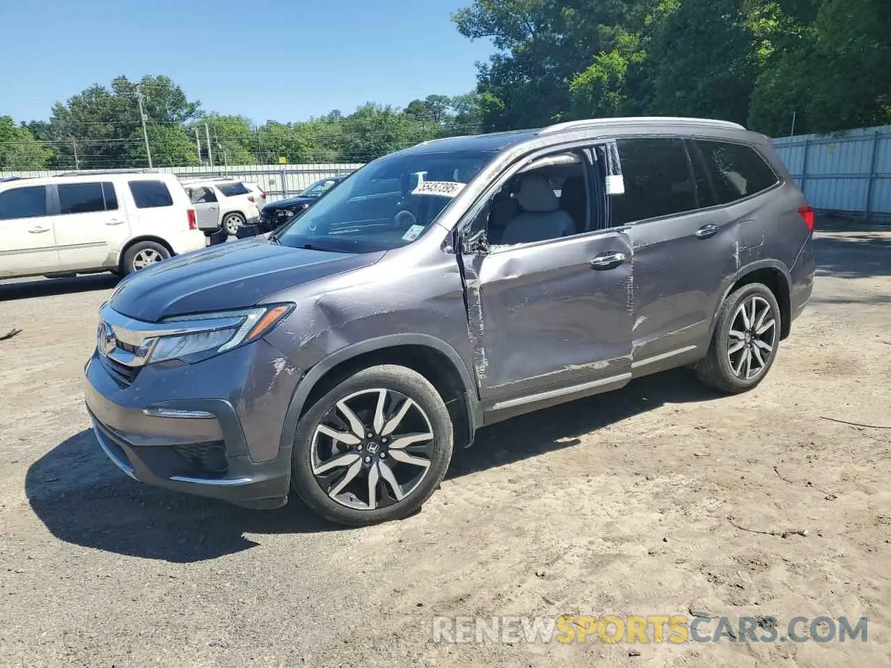 1 Photograph of a damaged car 5FNYF5H67MB014007 HONDA PILOT 2021