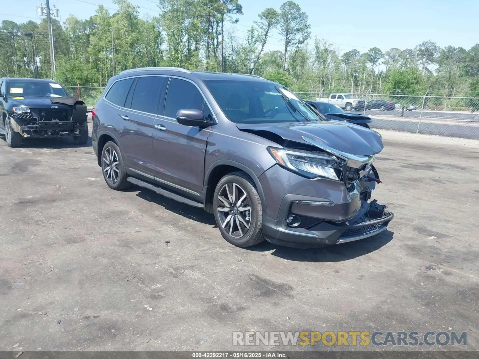 1 Photograph of a damaged car 5FNYF5H6XMB035630 HONDA PILOT 2021