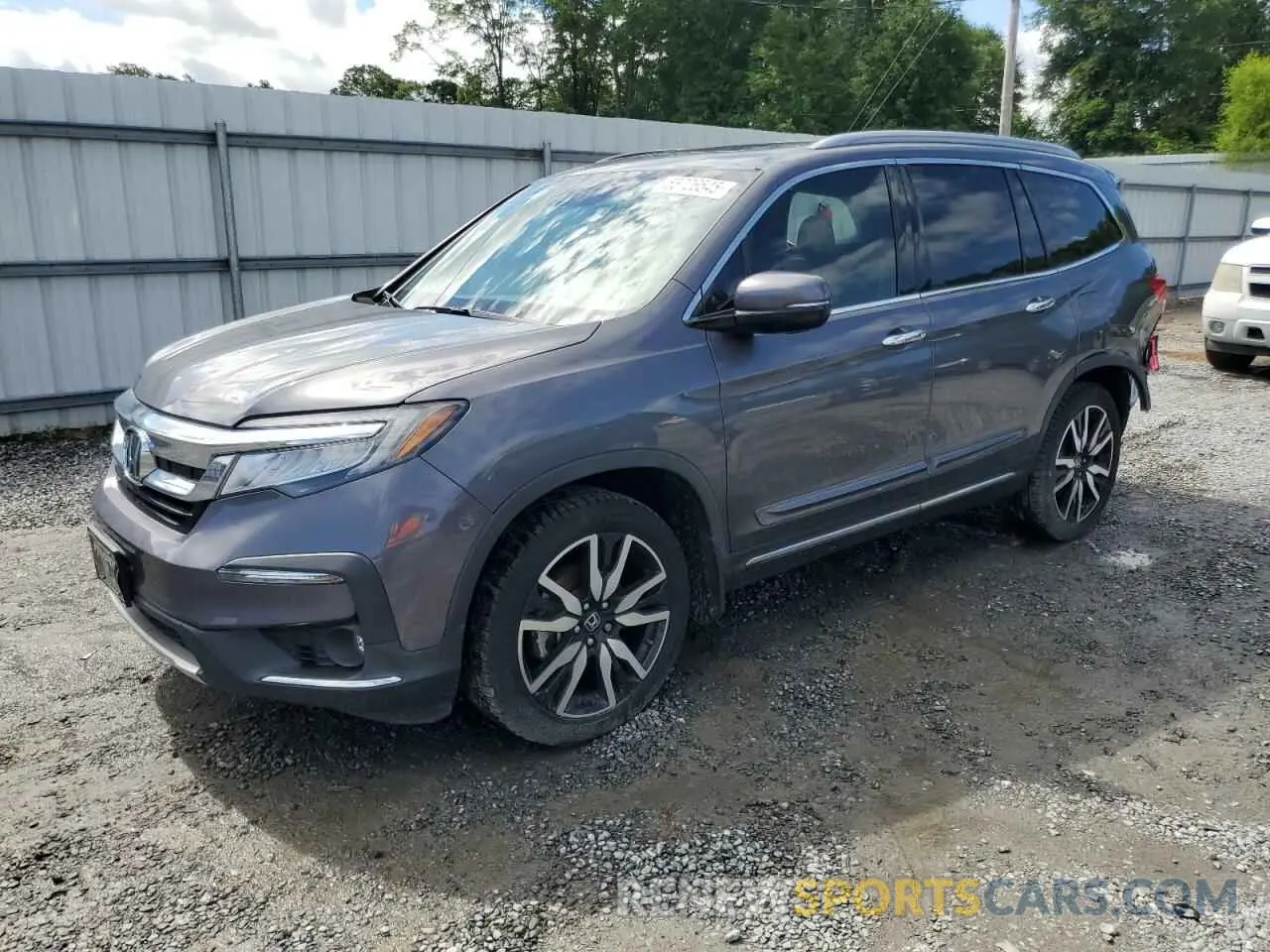 1 Photograph of a damaged car 5FNYF5H92MB037480 HONDA PILOT 2021