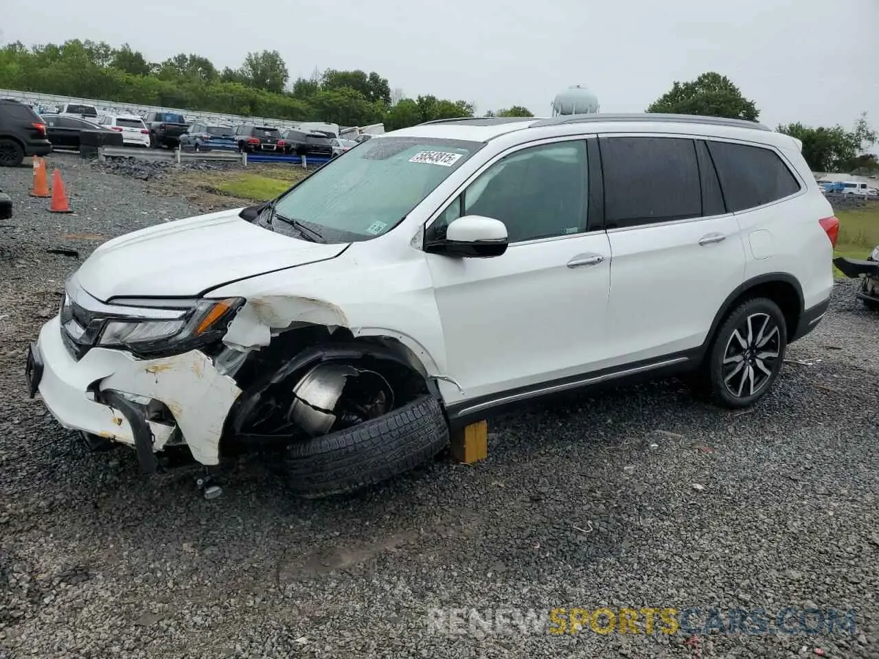 1 Photograph of a damaged car 5FNYF6H01MB057789 HONDA PILOT 2021