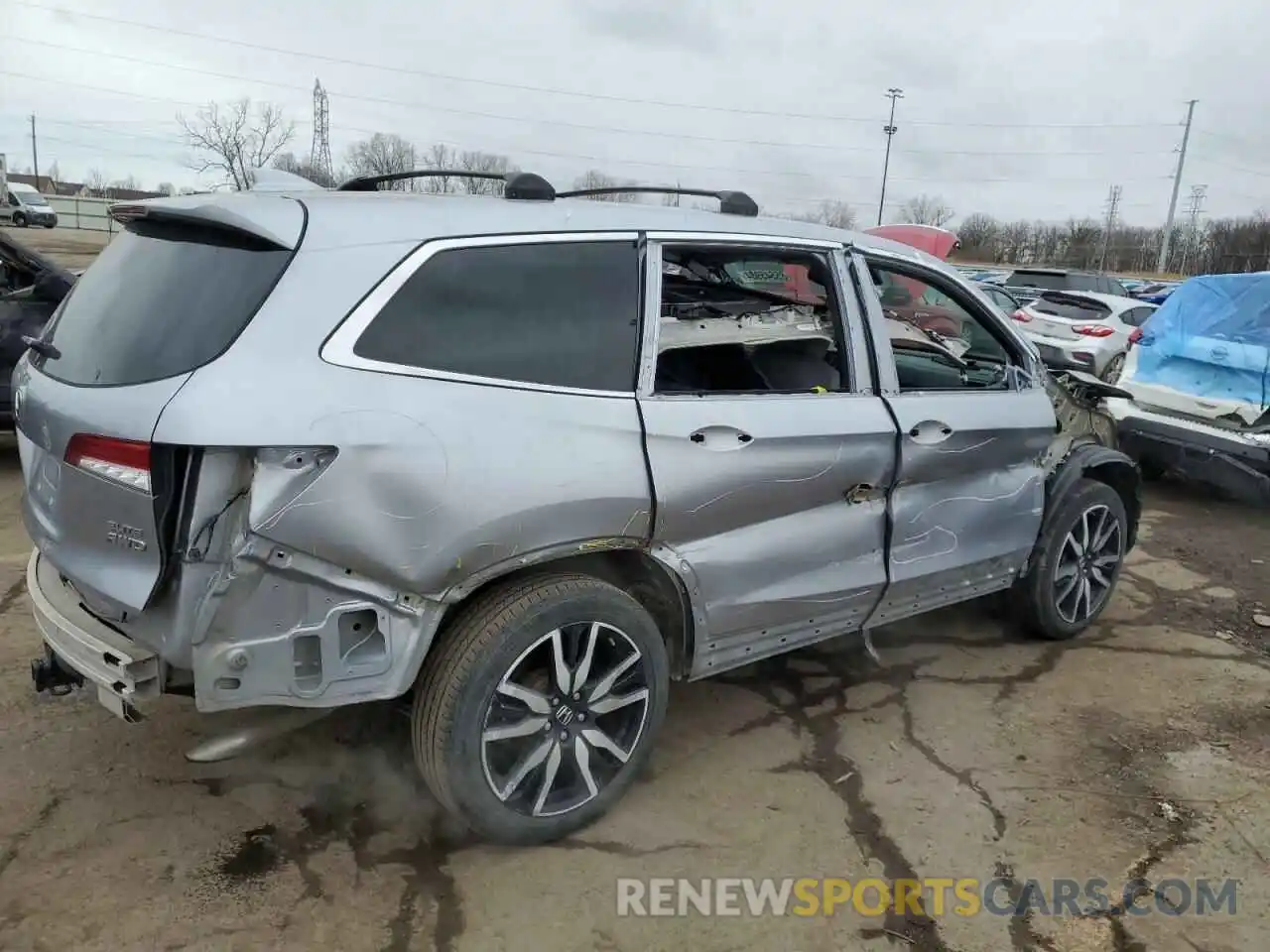 3 Photograph of a damaged car 5FNYF6H02MB018080 HONDA PILOT 2021