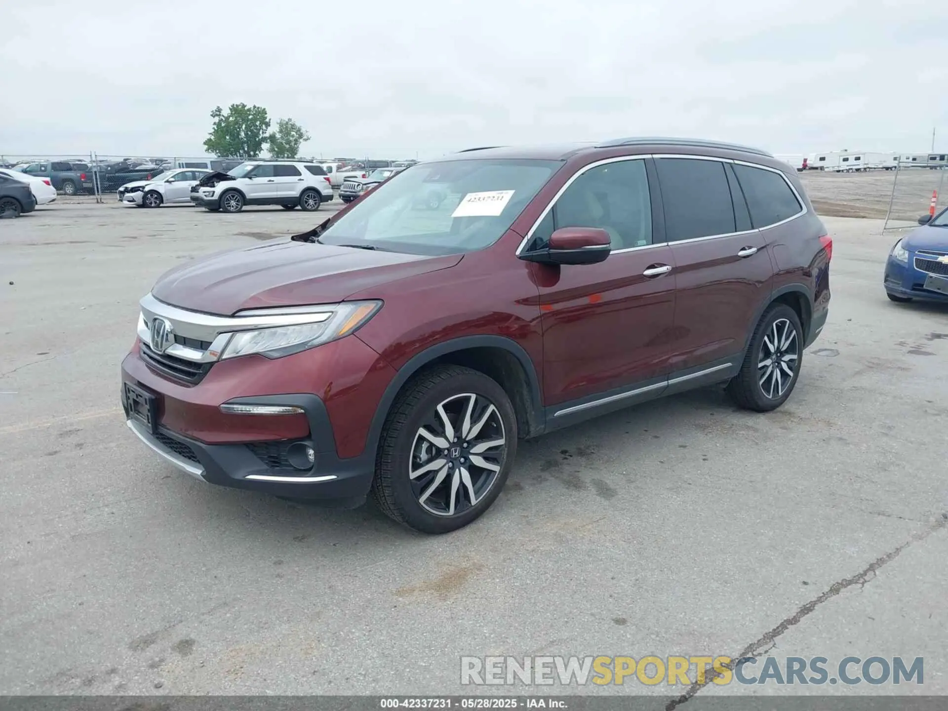 2 Photograph of a damaged car 5FNYF6H02MB042122 HONDA PILOT 2021