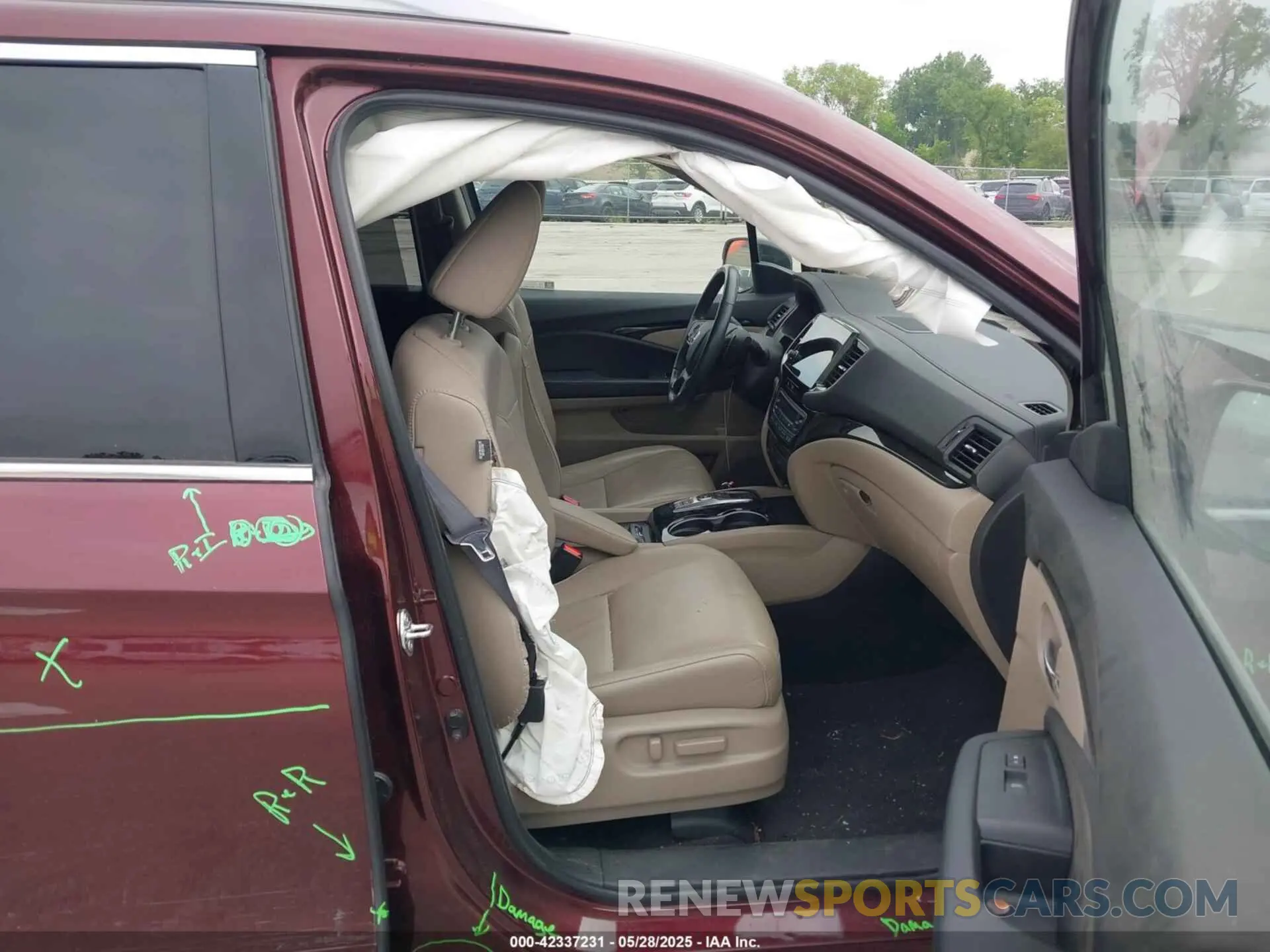 5 Photograph of a damaged car 5FNYF6H02MB042122 HONDA PILOT 2021
