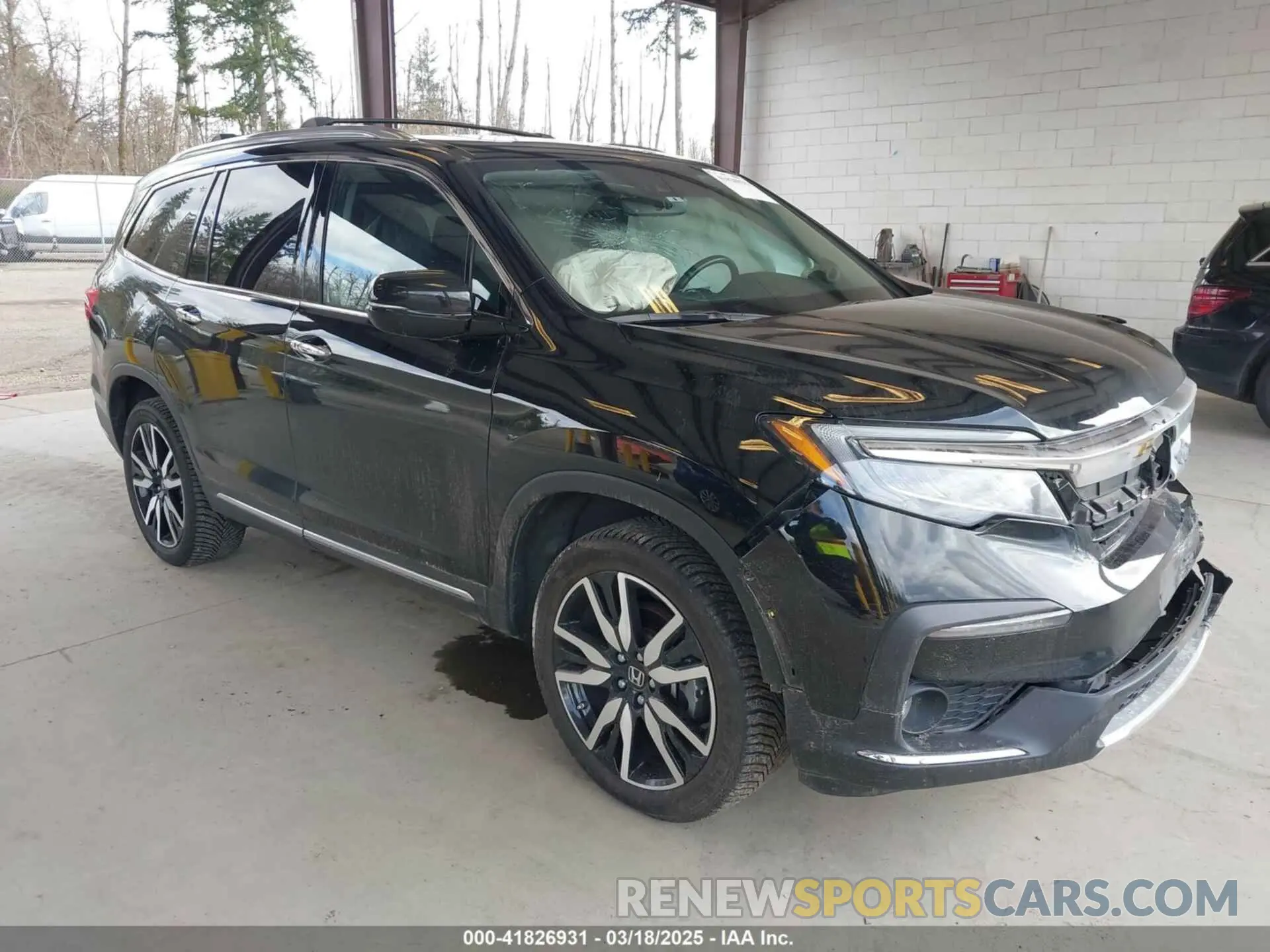 1 Photograph of a damaged car 5FNYF6H04MB043014 HONDA PILOT 2021