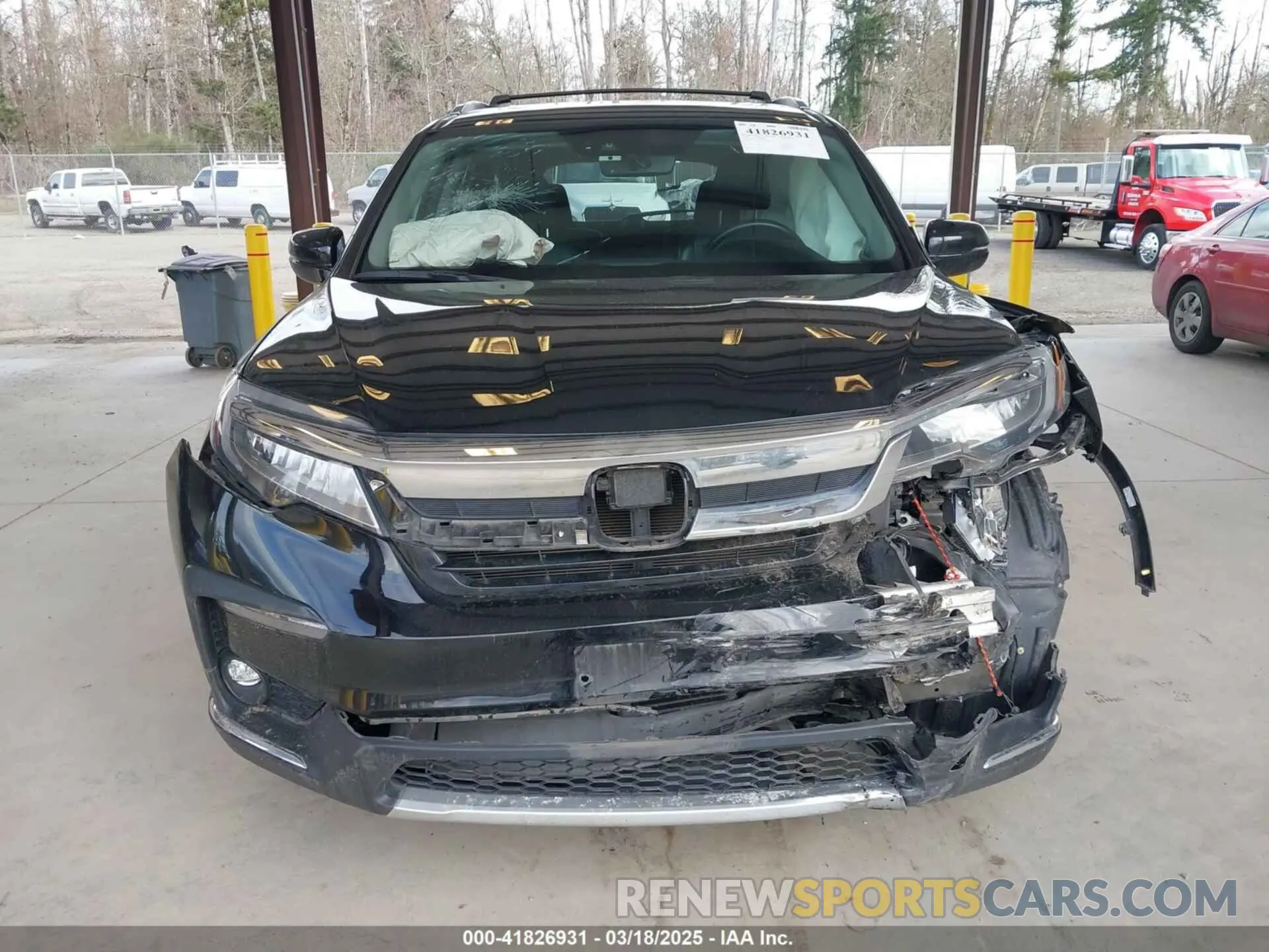 12 Photograph of a damaged car 5FNYF6H04MB043014 HONDA PILOT 2021