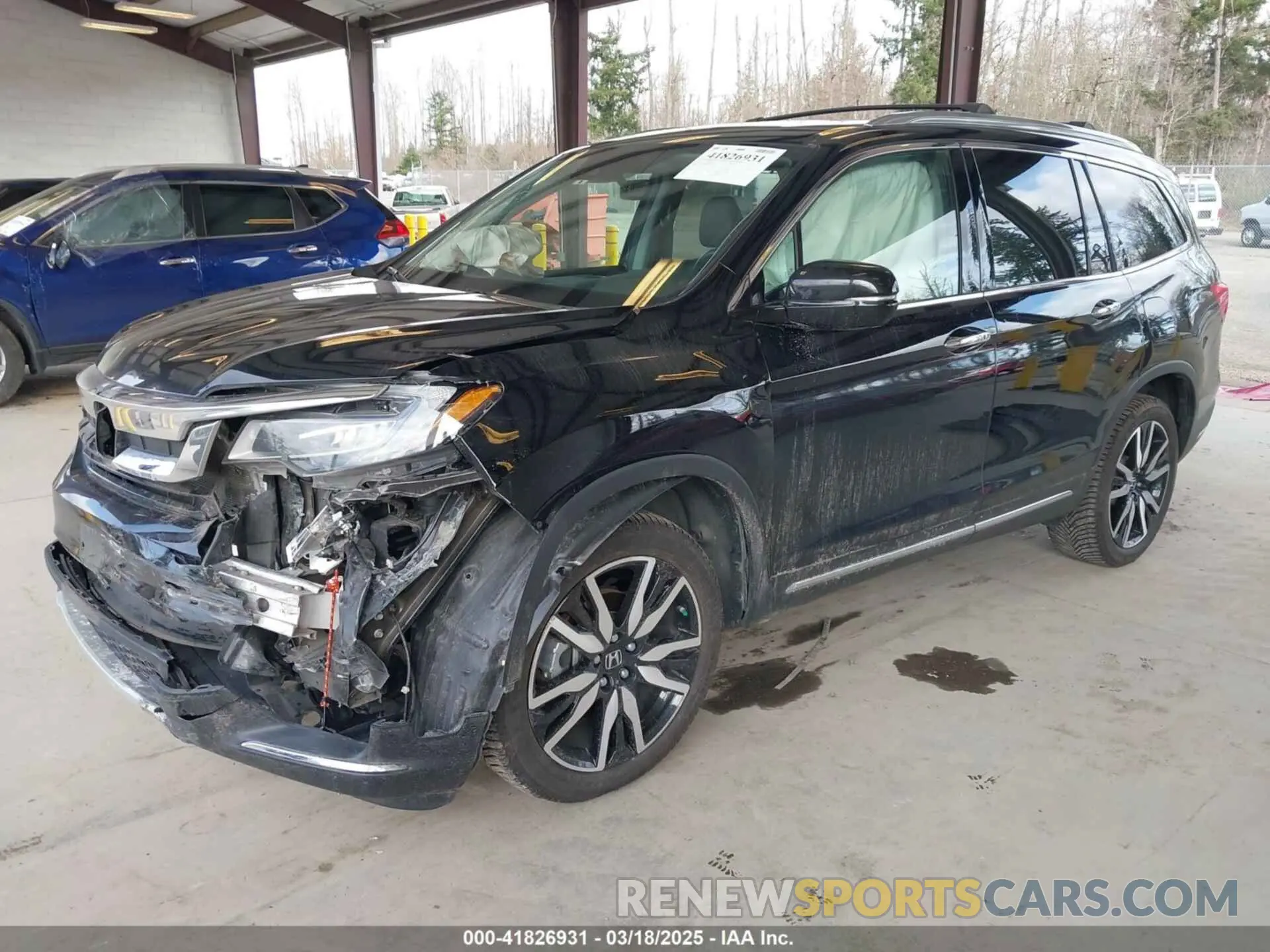 2 Photograph of a damaged car 5FNYF6H04MB043014 HONDA PILOT 2021