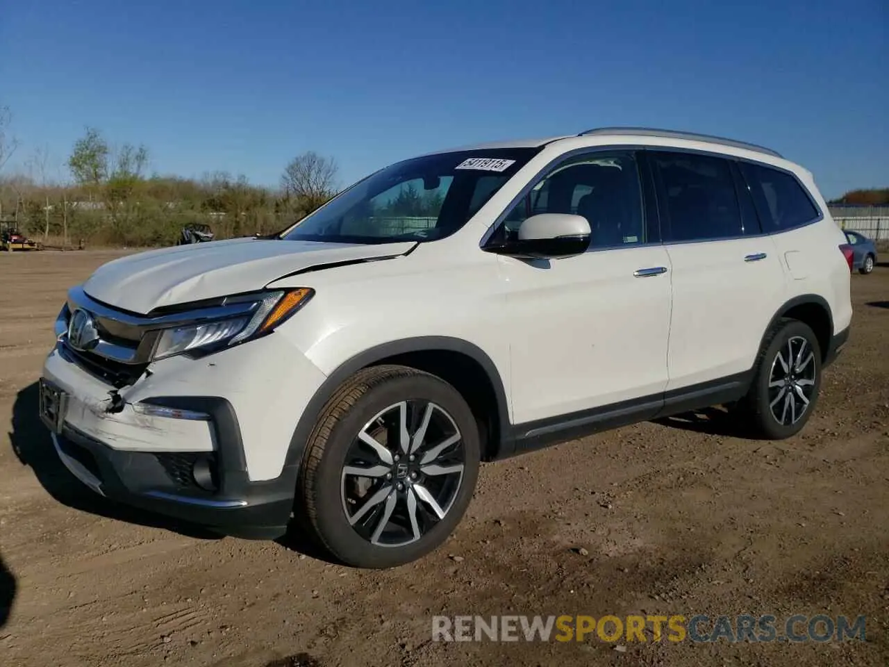 1 Photograph of a damaged car 5FNYF6H05MB004870 HONDA PILOT 2021