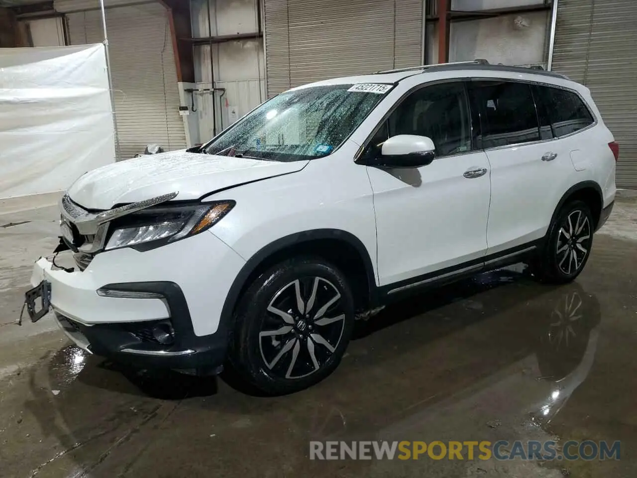 1 Photograph of a damaged car 5FNYF6H06MB045864 HONDA PILOT 2021