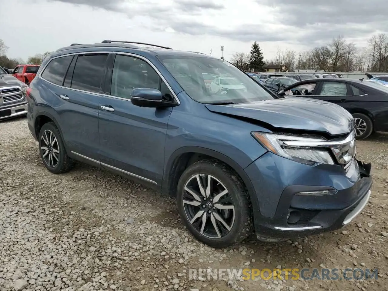4 Photograph of a damaged car 5FNYF6H07MB029043 HONDA PILOT 2021