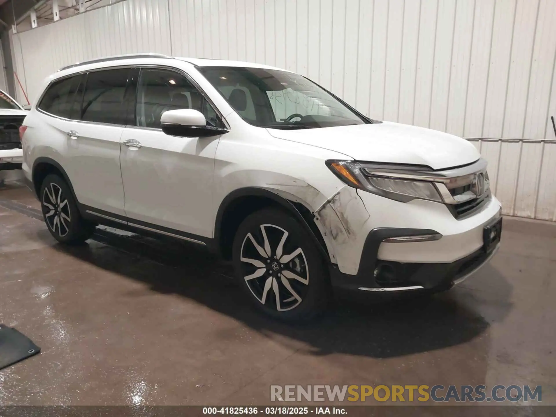 1 Photograph of a damaged car 5FNYF6H07MB041824 HONDA PILOT 2021