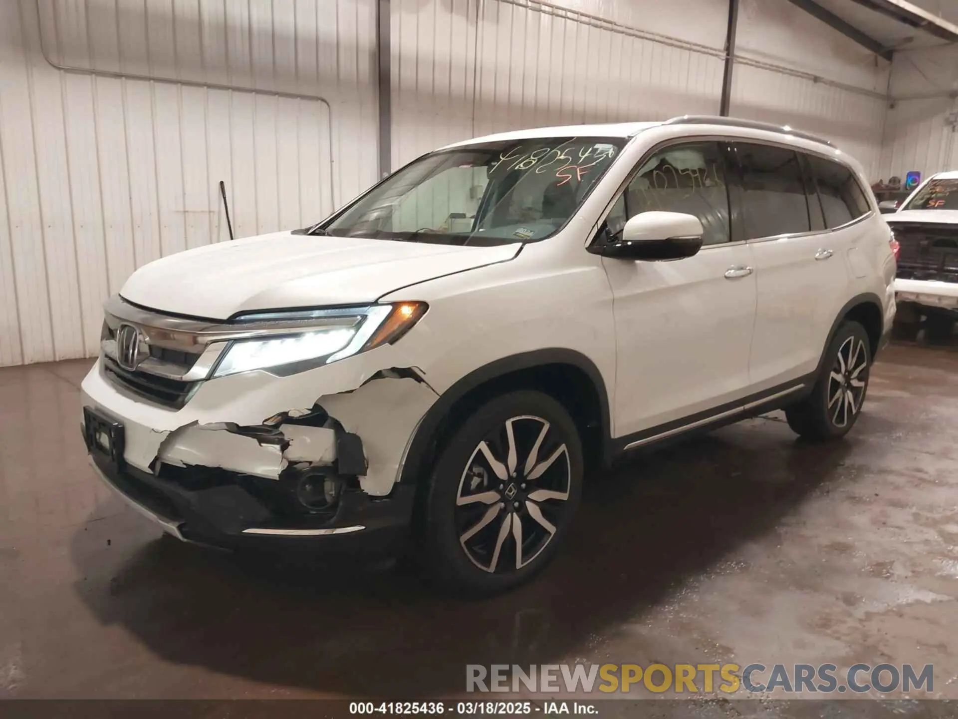 2 Photograph of a damaged car 5FNYF6H07MB041824 HONDA PILOT 2021