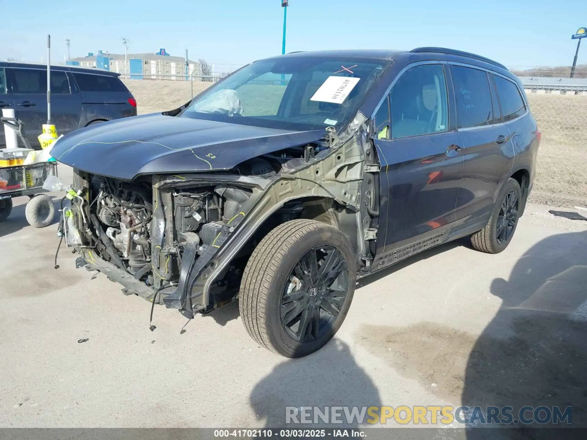 2 Photograph of a damaged car 5FNYF6H20MB055503 HONDA PILOT 2021
