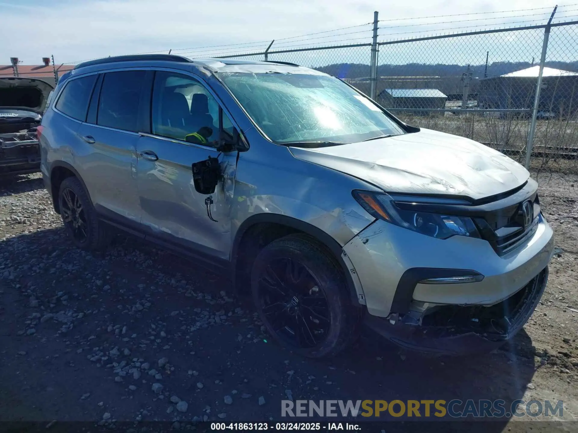 1 Photograph of a damaged car 5FNYF6H20MB066095 HONDA PILOT 2021