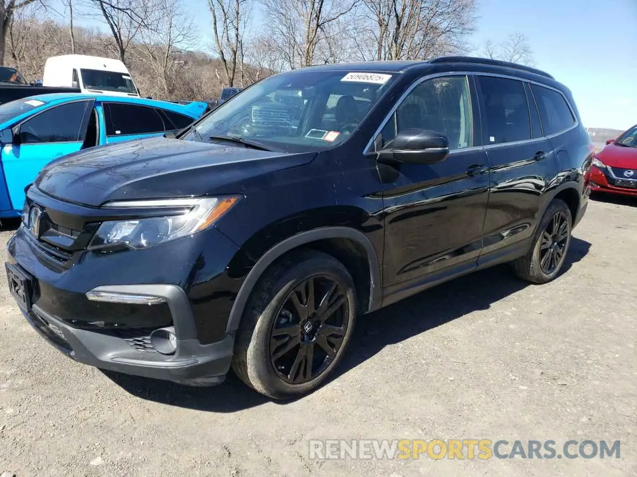 1 Photograph of a damaged car 5FNYF6H20MB073919 HONDA PILOT 2021