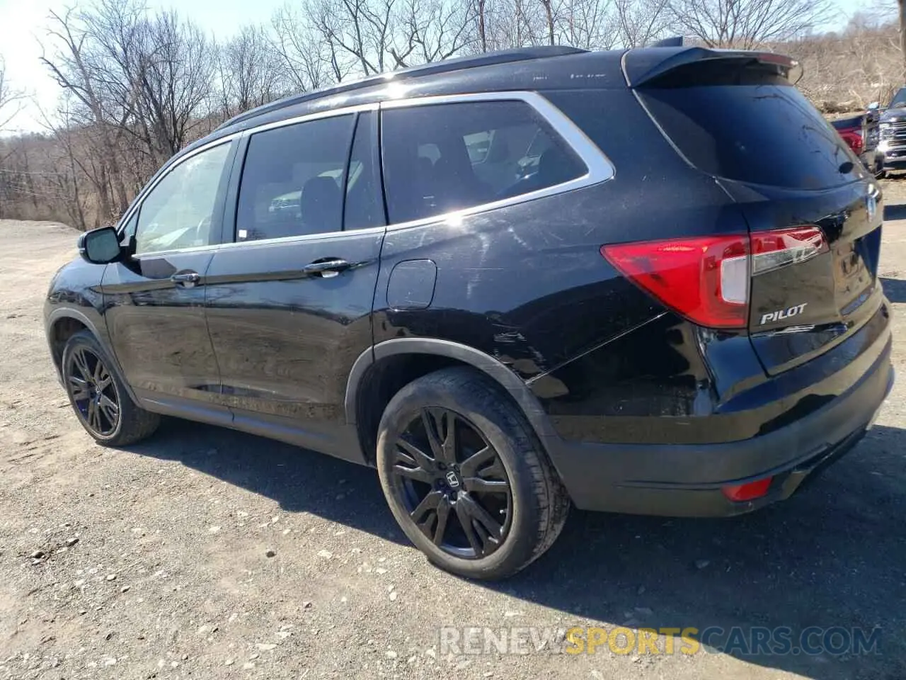 2 Photograph of a damaged car 5FNYF6H20MB073919 HONDA PILOT 2021