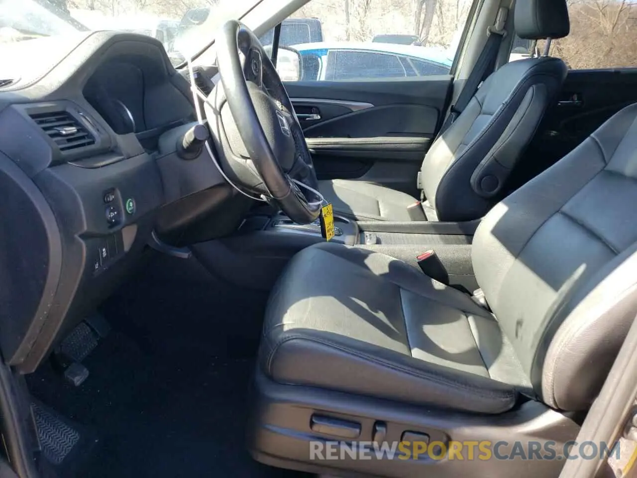 7 Photograph of a damaged car 5FNYF6H20MB073919 HONDA PILOT 2021