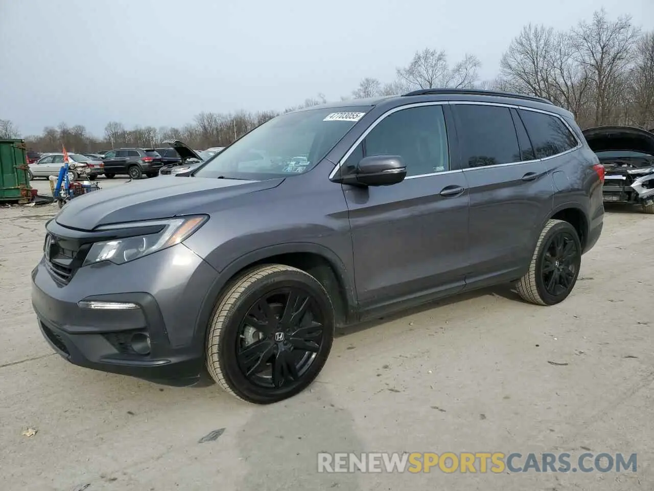 1 Photograph of a damaged car 5FNYF6H21MB029167 HONDA PILOT 2021