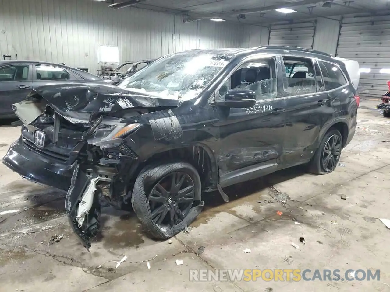 1 Photograph of a damaged car 5FNYF6H21MB098036 HONDA PILOT 2021