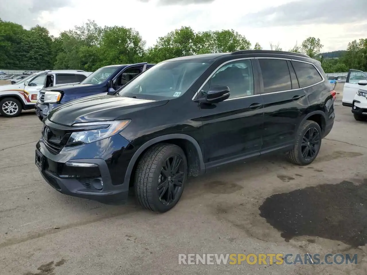 1 Photograph of a damaged car 5FNYF6H22MB023524 HONDA PILOT 2021