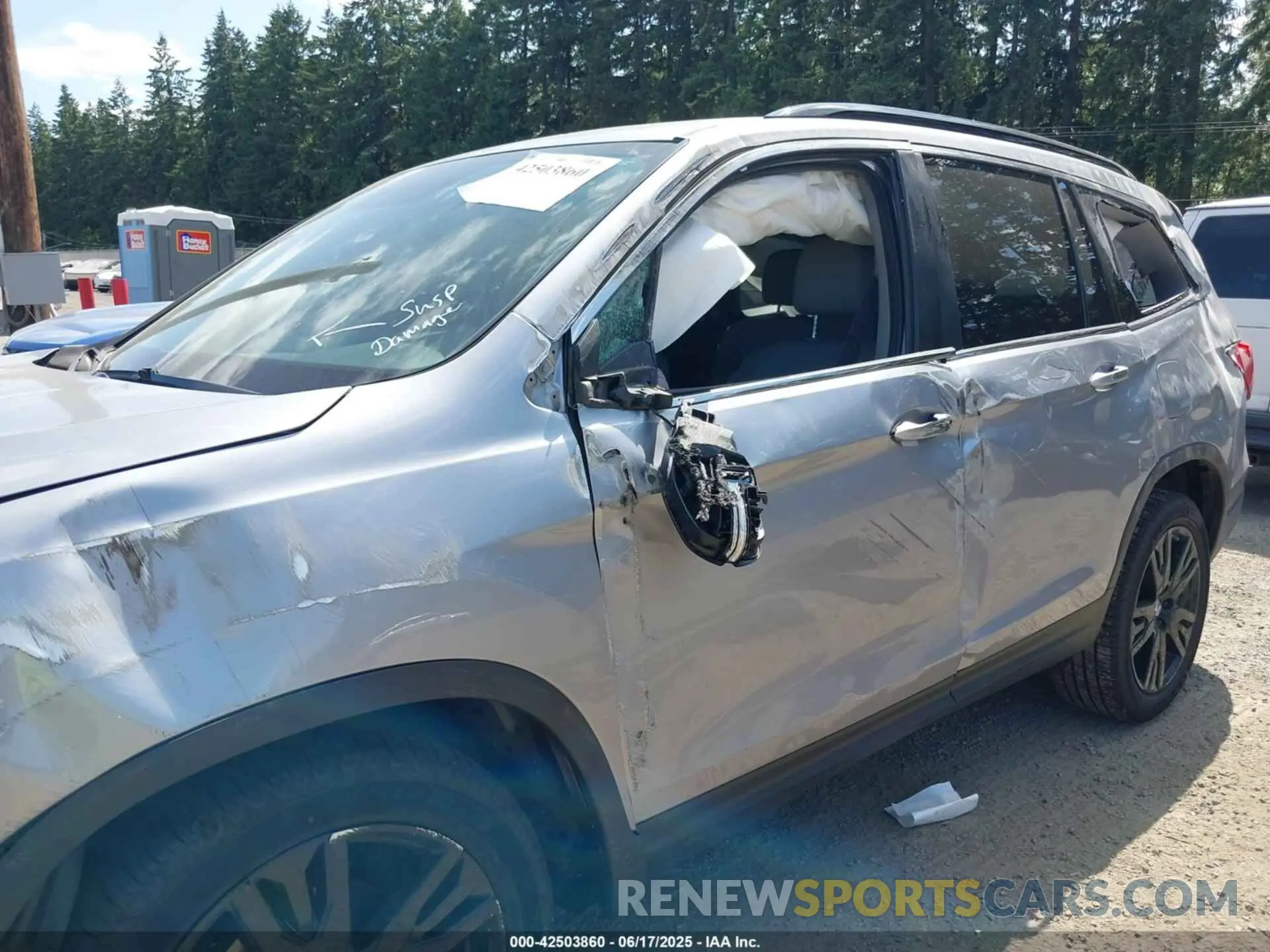 6 Photograph of a damaged car 5FNYF6H24MB019944 HONDA PILOT 2021