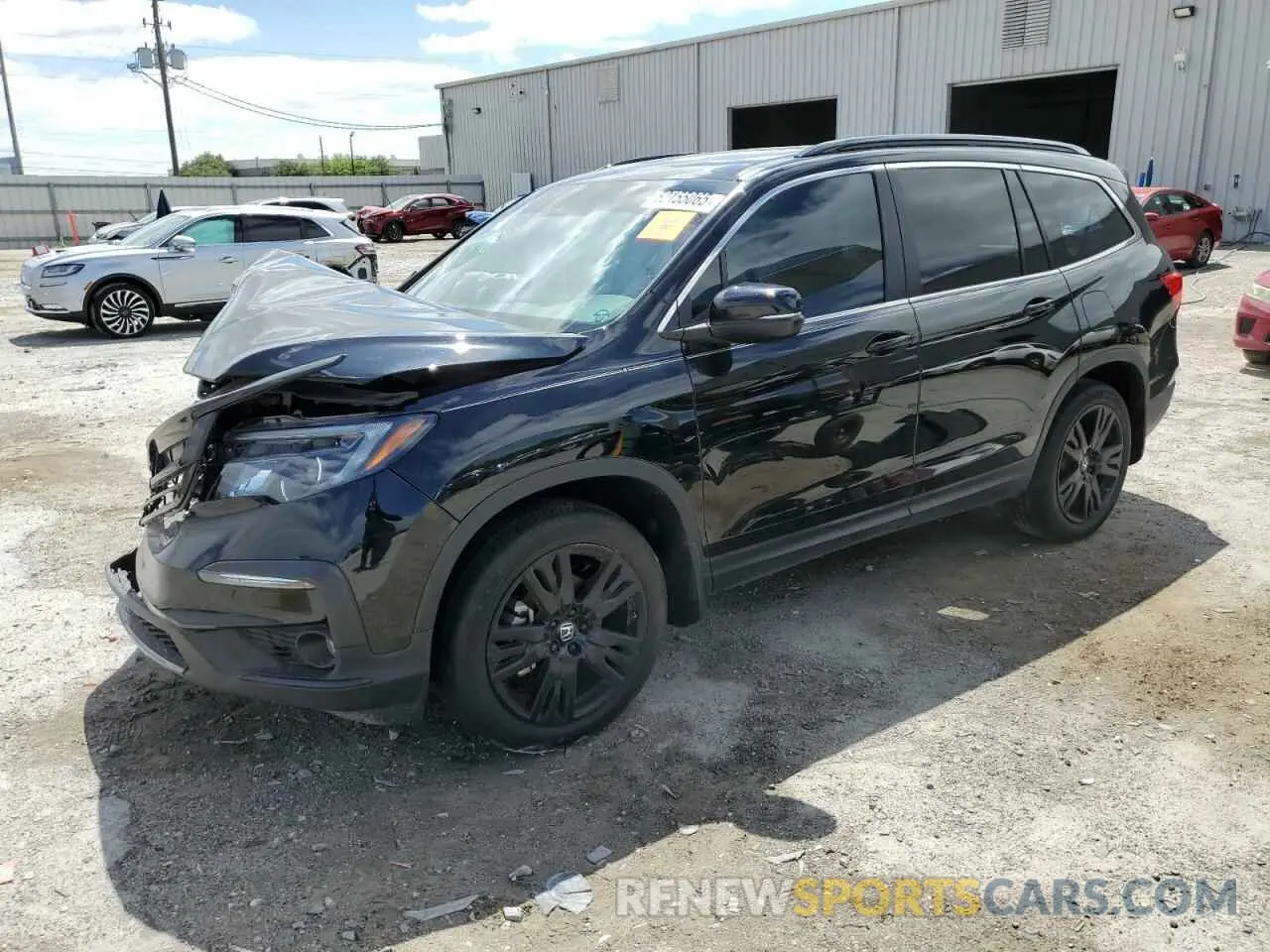 1 Photograph of a damaged car 5FNYF6H24MB093705 HONDA PILOT 2021