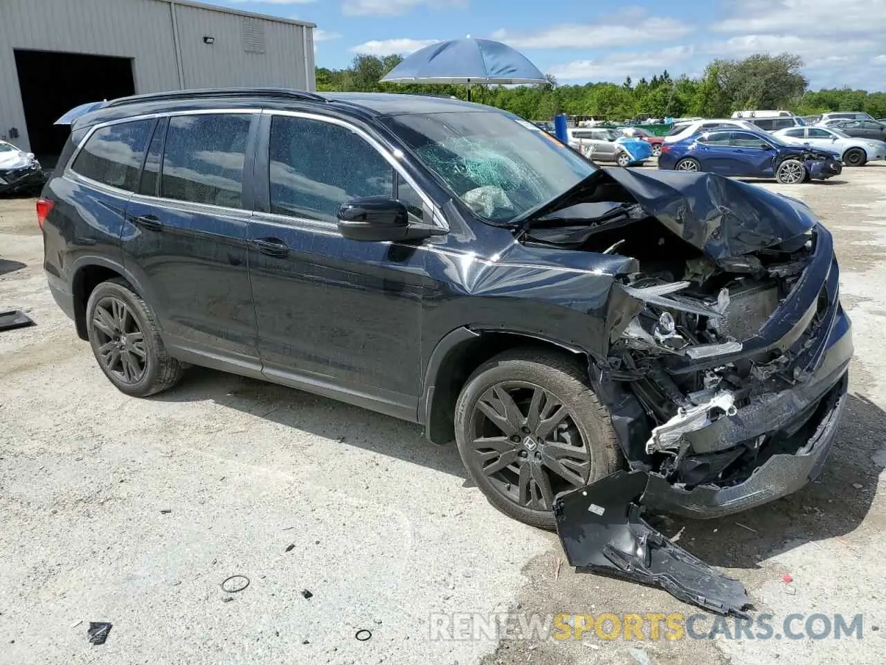 4 Photograph of a damaged car 5FNYF6H24MB093705 HONDA PILOT 2021