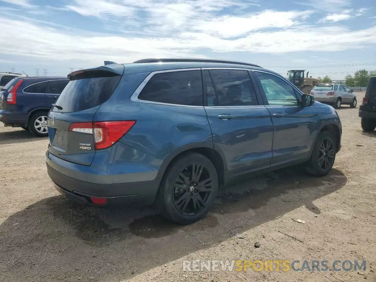 3 Photograph of a damaged car 5FNYF6H26MB014311 HONDA PILOT 2021