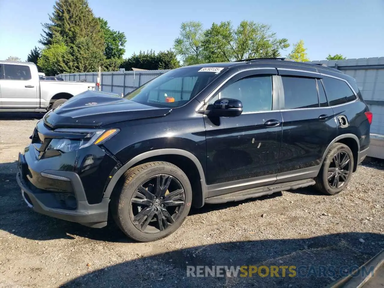 1 Photograph of a damaged car 5FNYF6H26MB077053 HONDA PILOT 2021