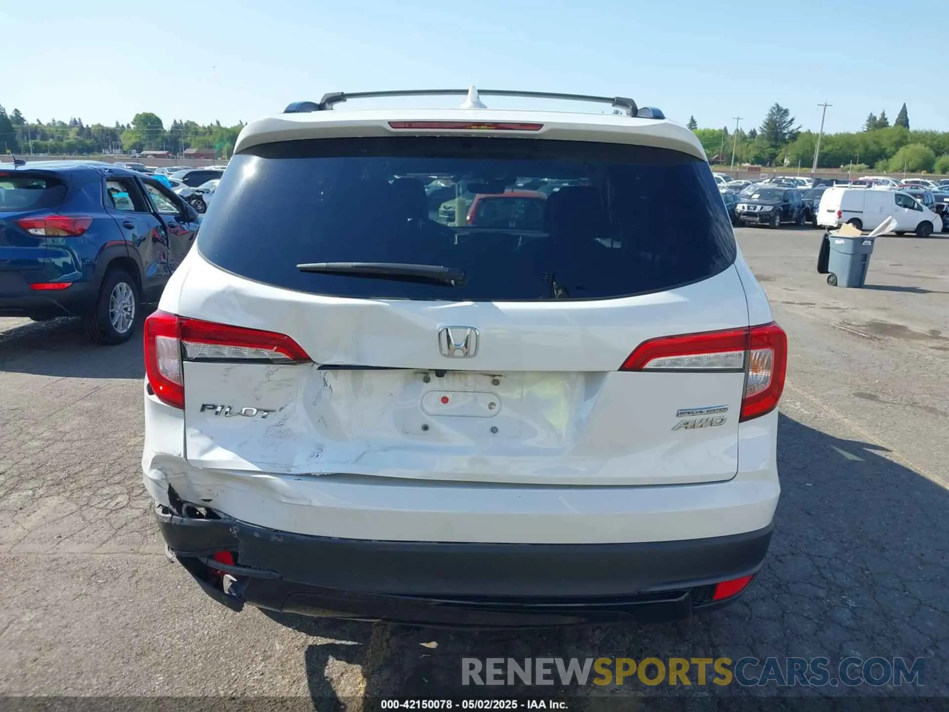 16 Photograph of a damaged car 5FNYF6H27MB066014 HONDA PILOT 2021