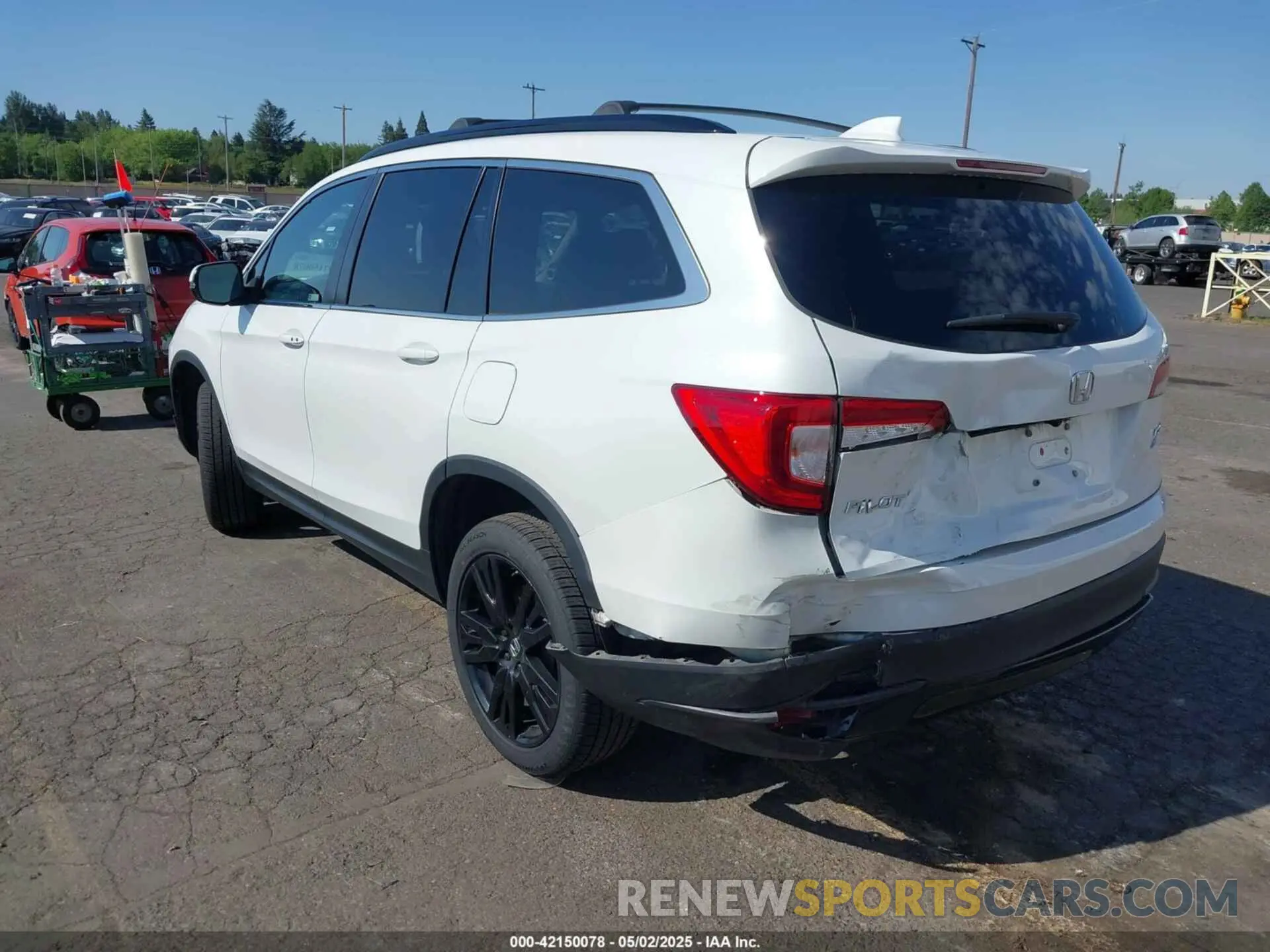 3 Photograph of a damaged car 5FNYF6H27MB066014 HONDA PILOT 2021