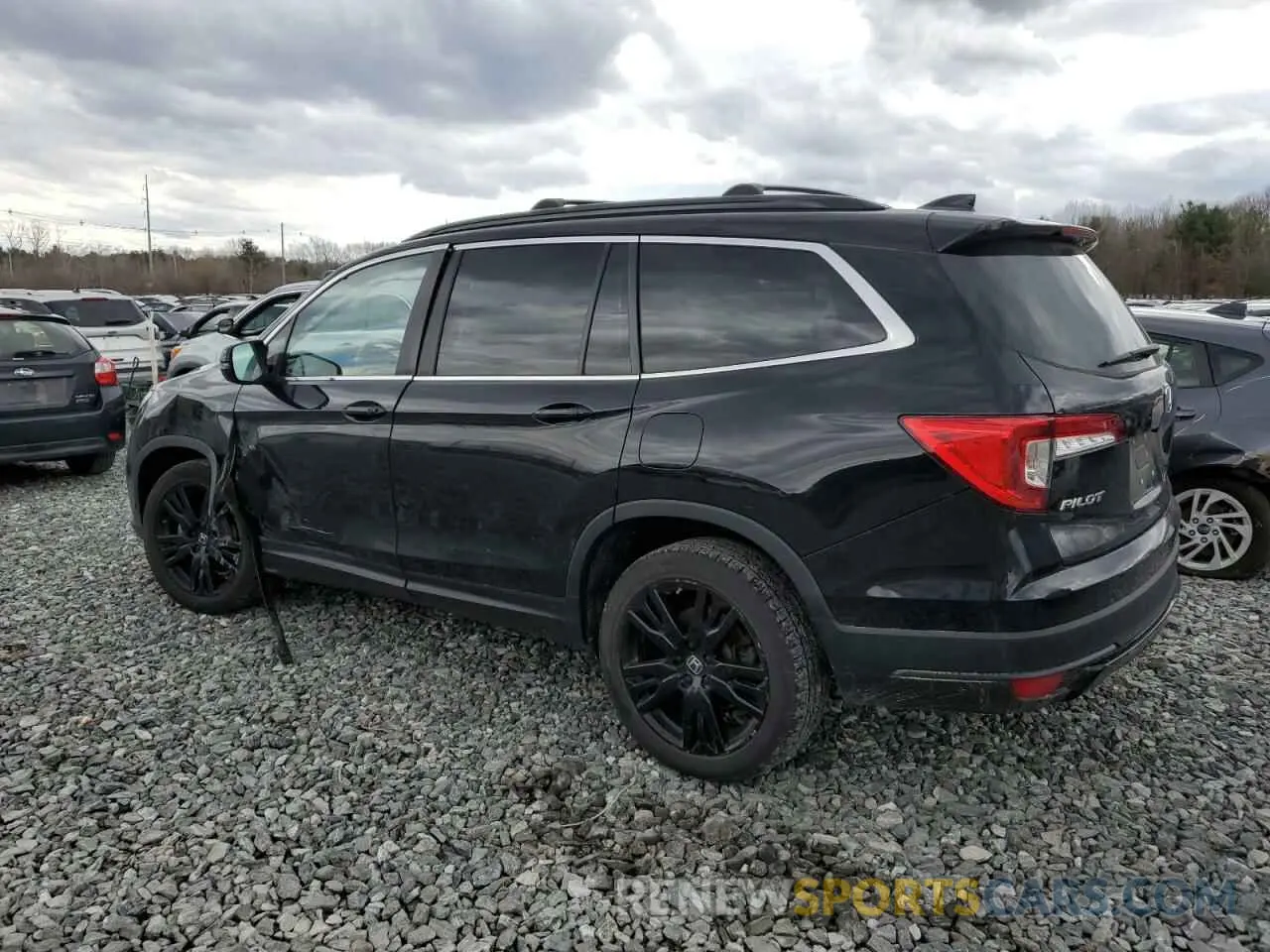2 Photograph of a damaged car 5FNYF6H29MB023939 HONDA PILOT 2021
