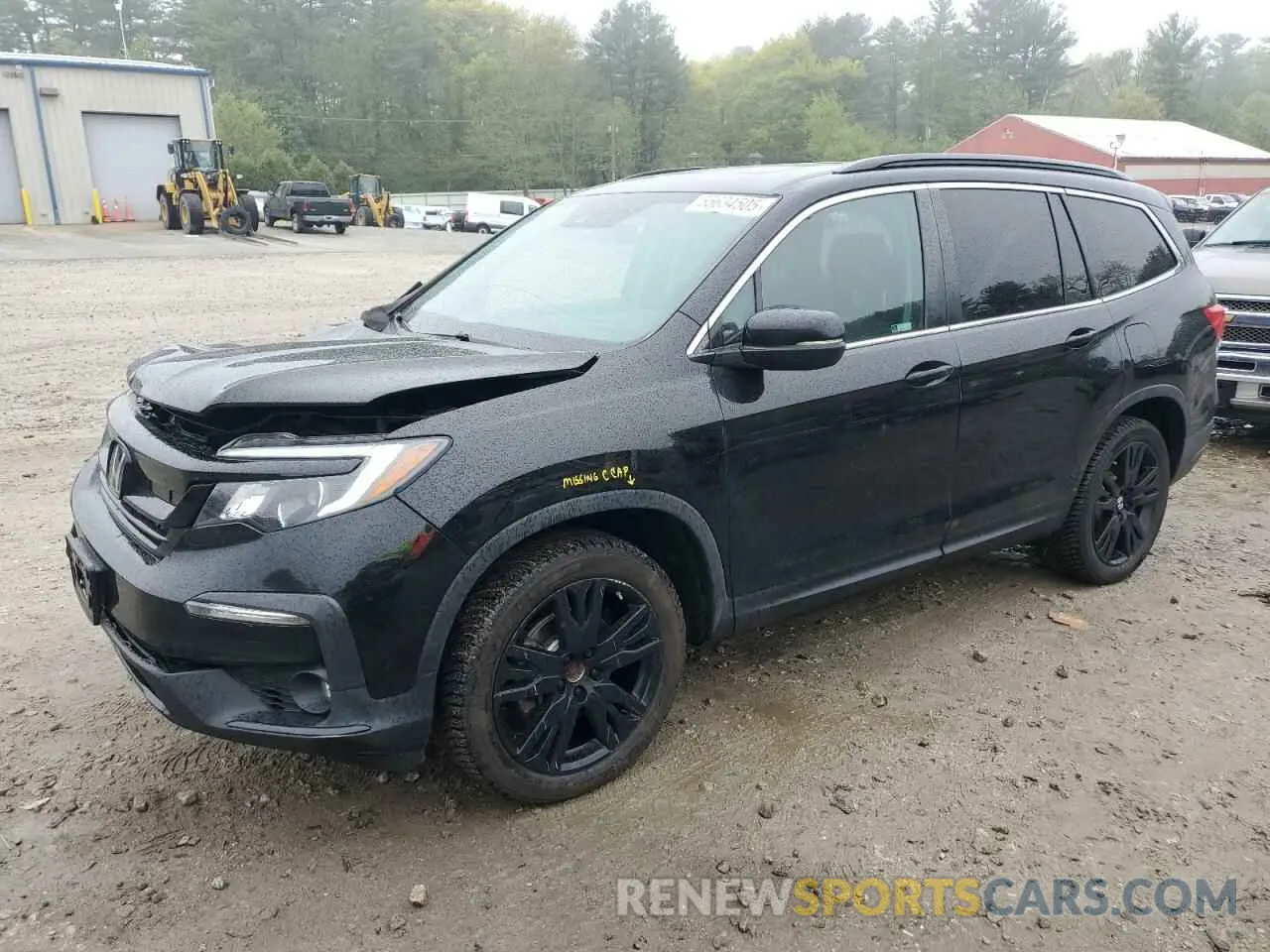 1 Photograph of a damaged car 5FNYF6H29MB034312 HONDA PILOT 2021