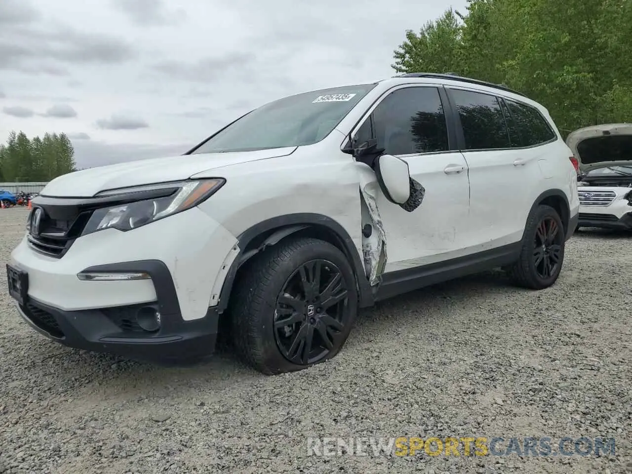 1 Photograph of a damaged car 5FNYF6H29MB062742 HONDA PILOT 2021