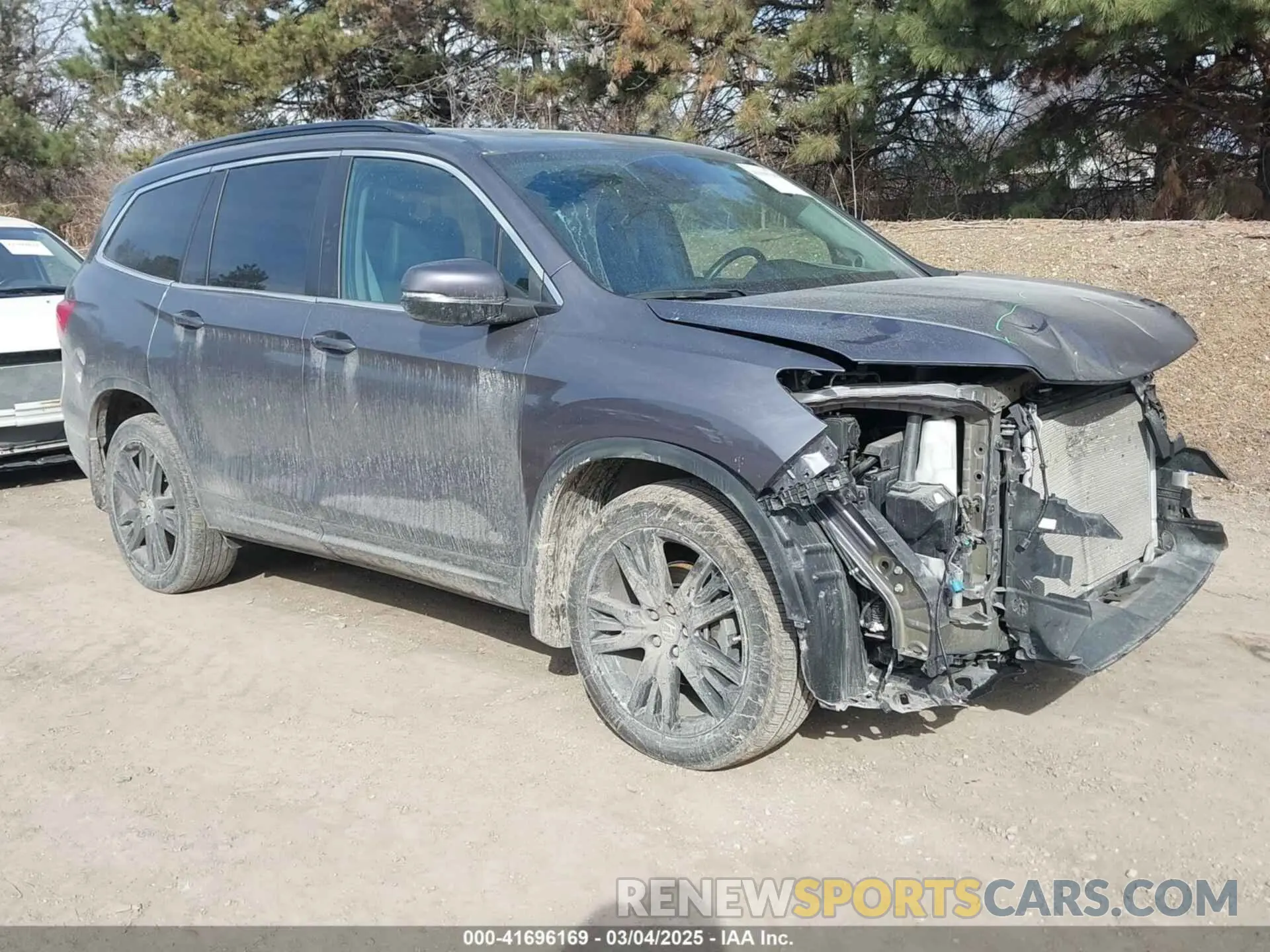1 Photograph of a damaged car 5FNYF6H29MB087317 HONDA PILOT 2021