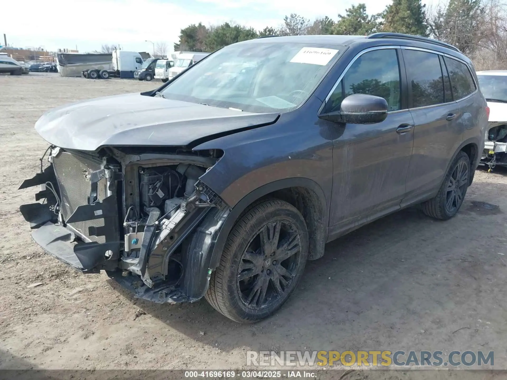 2 Photograph of a damaged car 5FNYF6H29MB087317 HONDA PILOT 2021