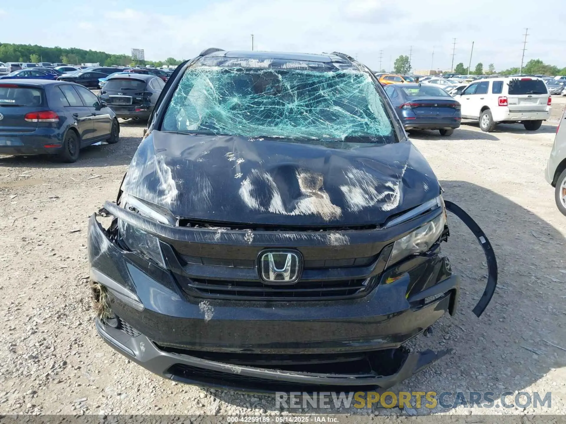 13 Photograph of a damaged car 5FNYF6H2XMB057422 HONDA PILOT 2021