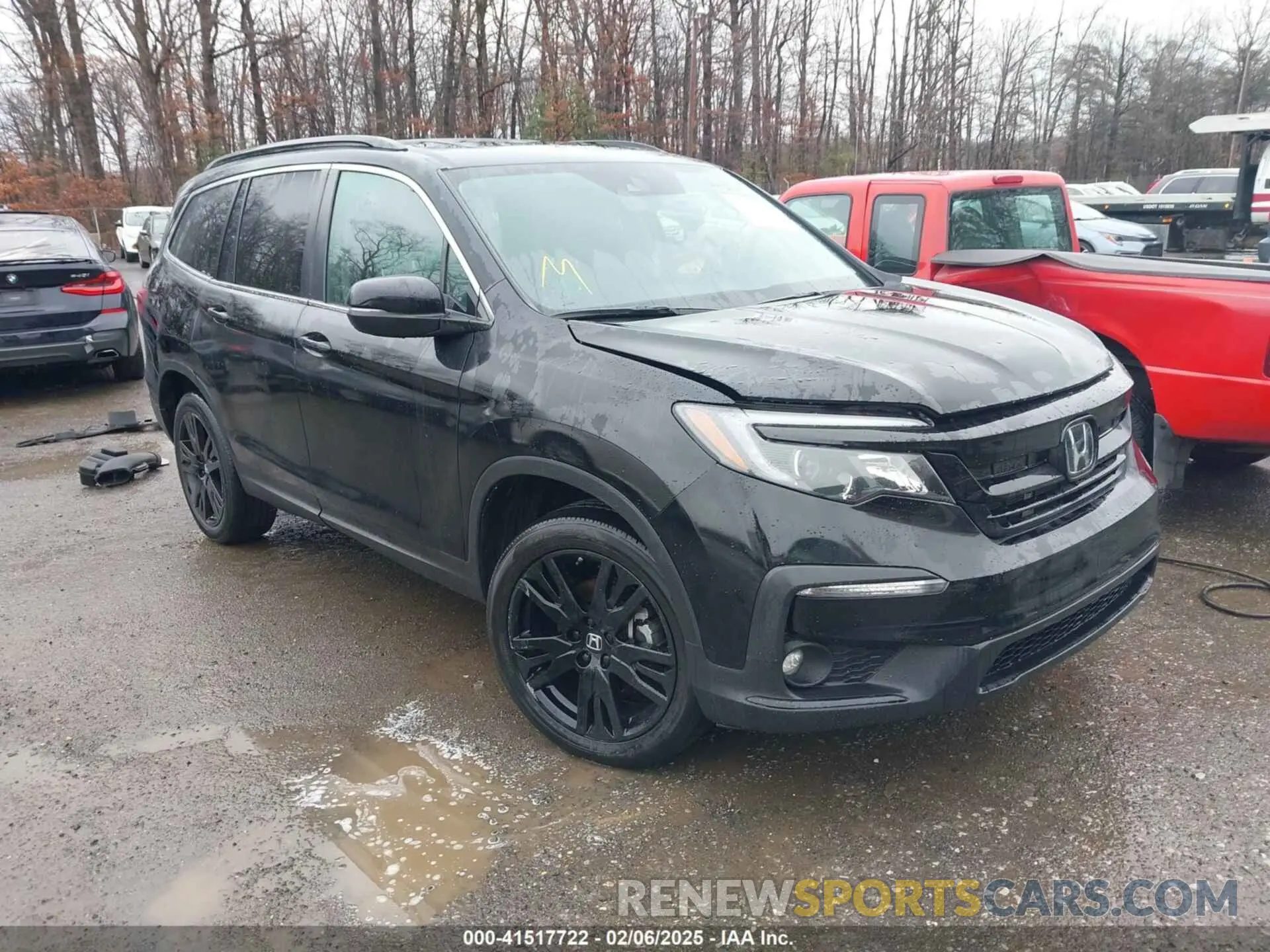 1 Photograph of a damaged car 5FNYF6H2XMB097662 HONDA PILOT 2021