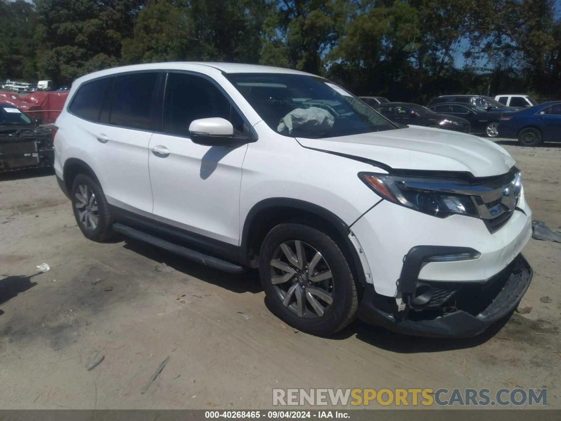 1 Photograph of a damaged car 5FNYF6H37MB068774 HONDA PILOT 2021