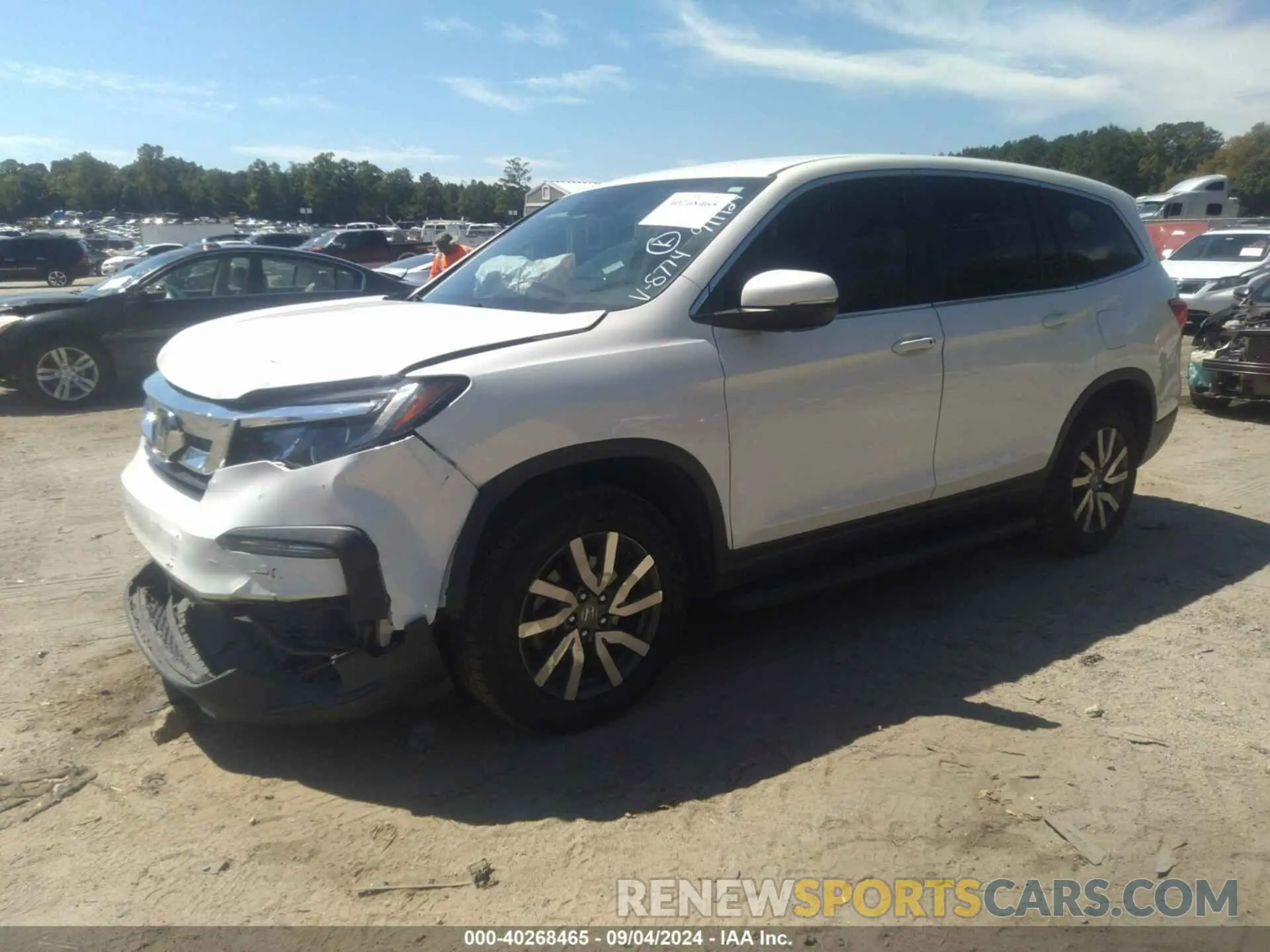 2 Photograph of a damaged car 5FNYF6H37MB068774 HONDA PILOT 2021