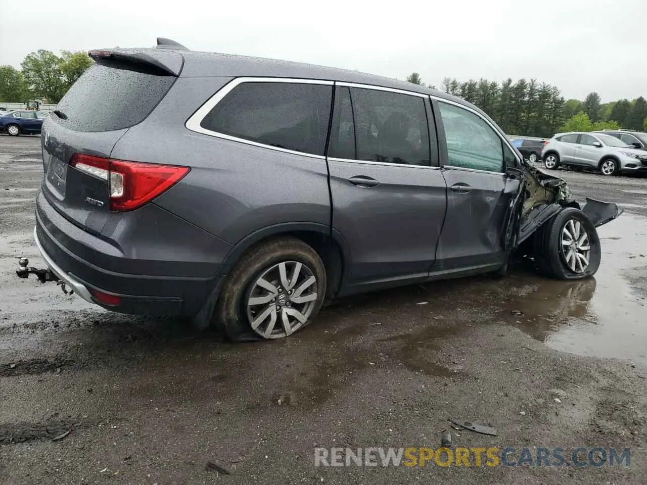 3 Photograph of a damaged car 5FNYF6H37MB081167 HONDA PILOT 2021