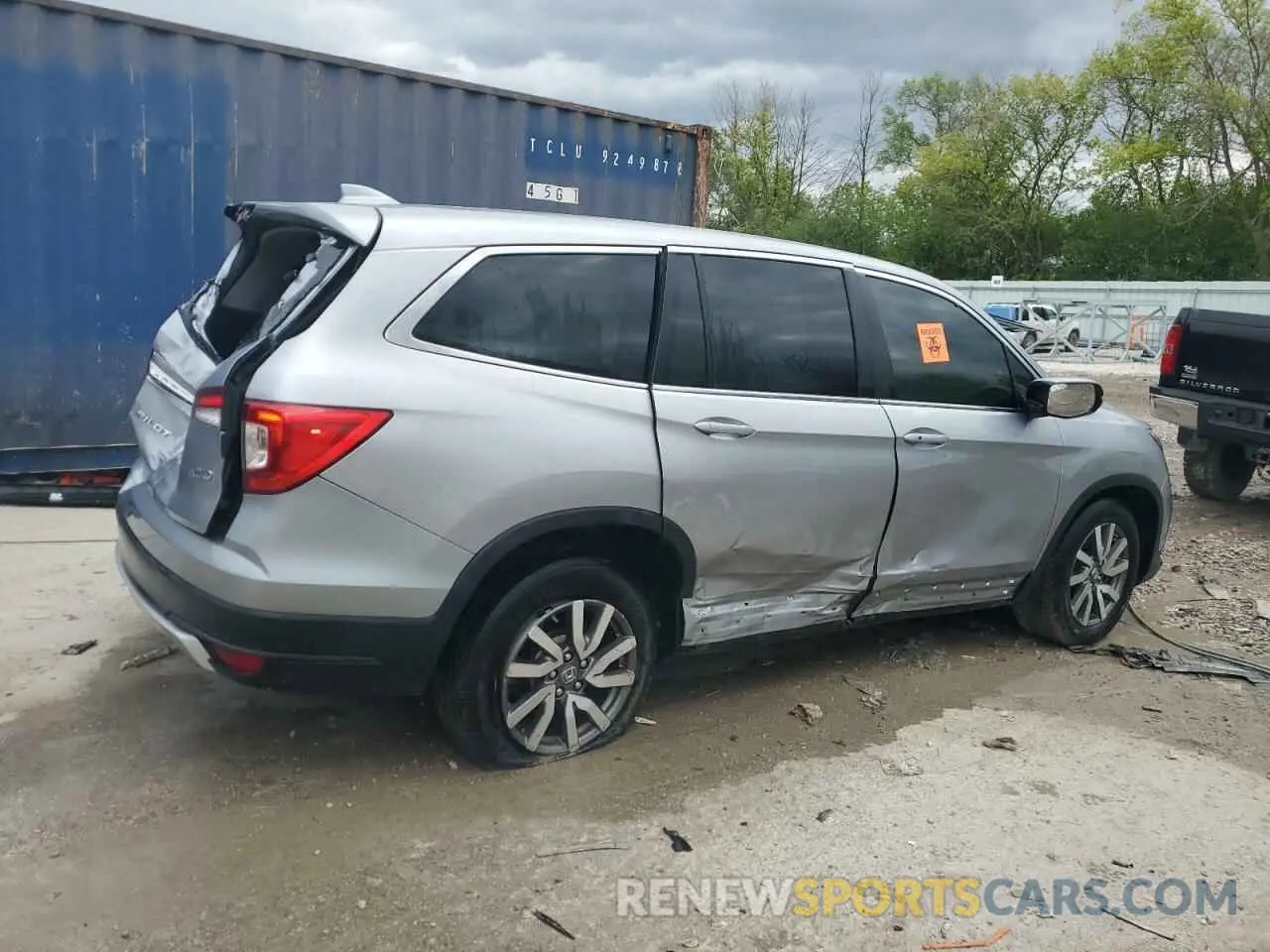 3 Photograph of a damaged car 5FNYF6H38MB018482 HONDA PILOT 2021