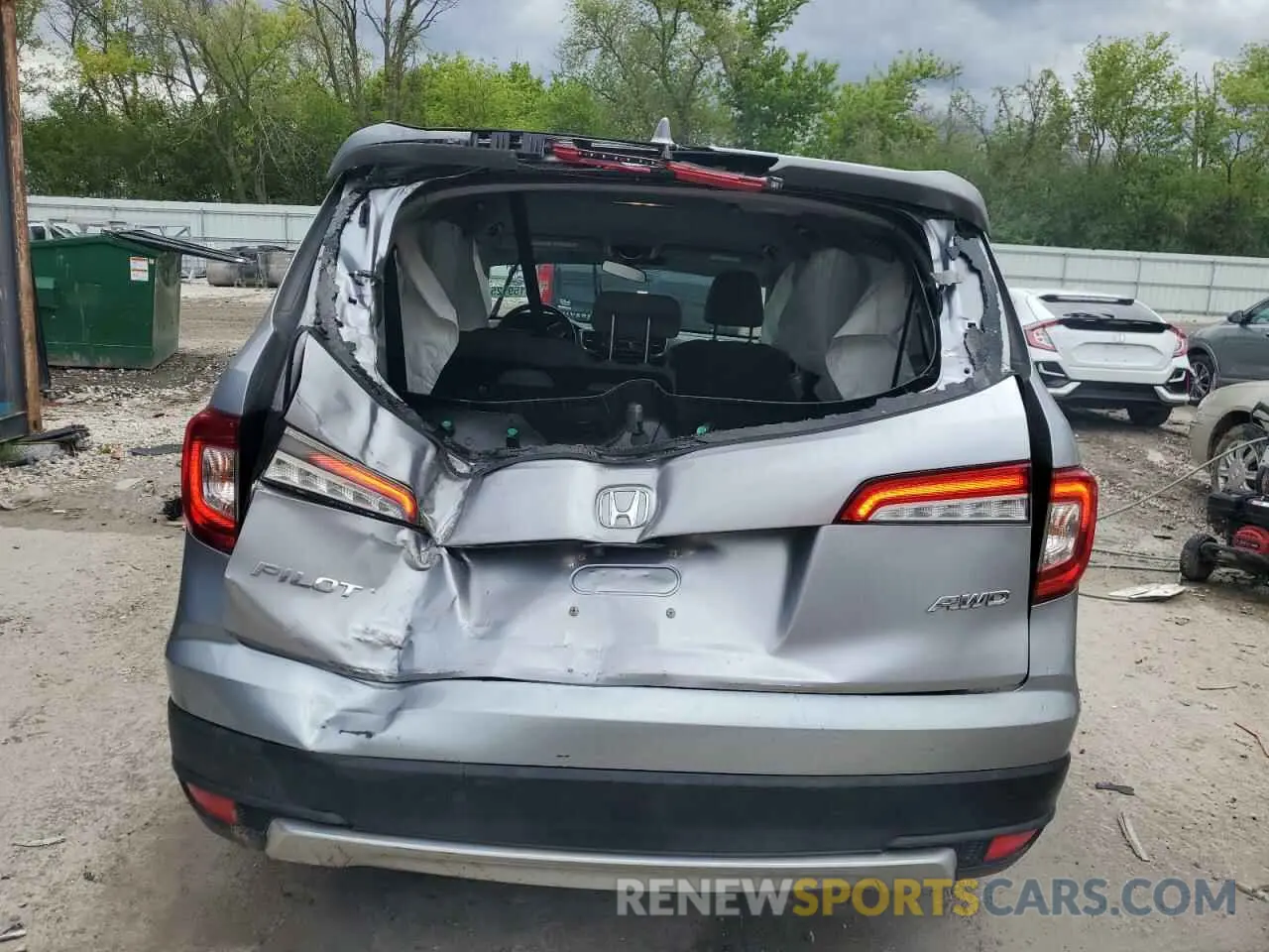 6 Photograph of a damaged car 5FNYF6H38MB018482 HONDA PILOT 2021