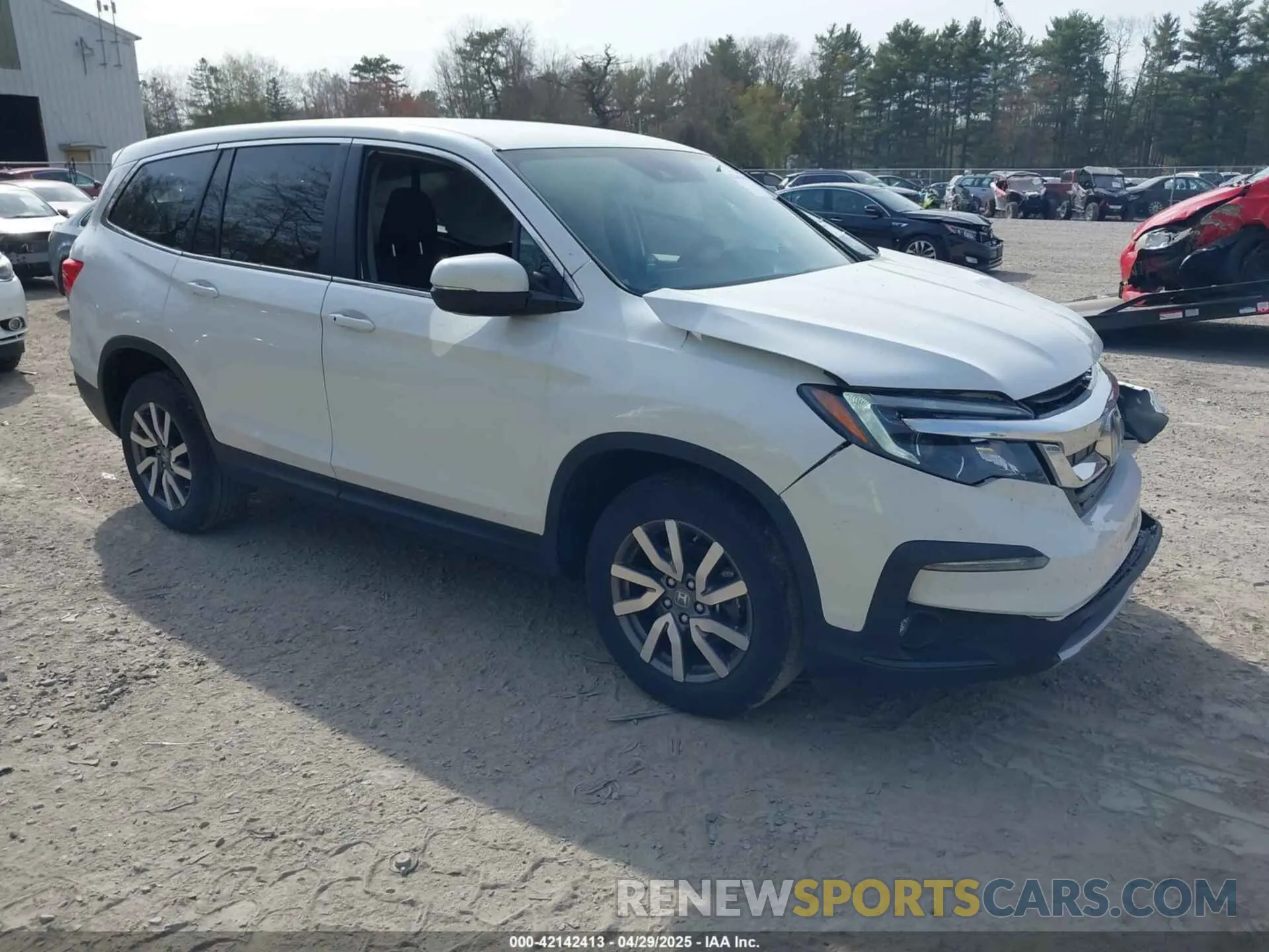 1 Photograph of a damaged car 5FNYF6H39MB022413 HONDA PILOT 2021